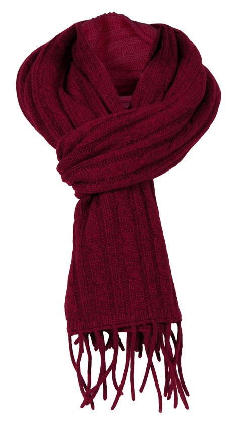 Pure Cashmere Cabled Knit Chunky Scarves