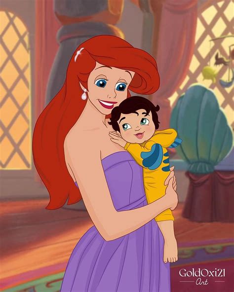 Así serían las princesas Disney como madres
