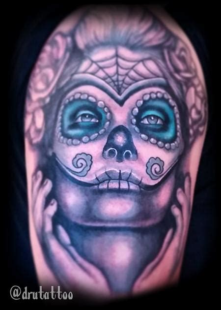 Sugar Skull Mask By Drew Siciliano Tattoos