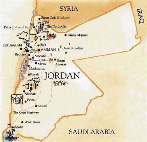 Finestra Del Mondo Affilare Santuario Dove Si Trova La Giordania Mappa
