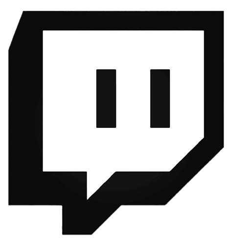 Twitch Black And White Logo Transparent Png Stickpng