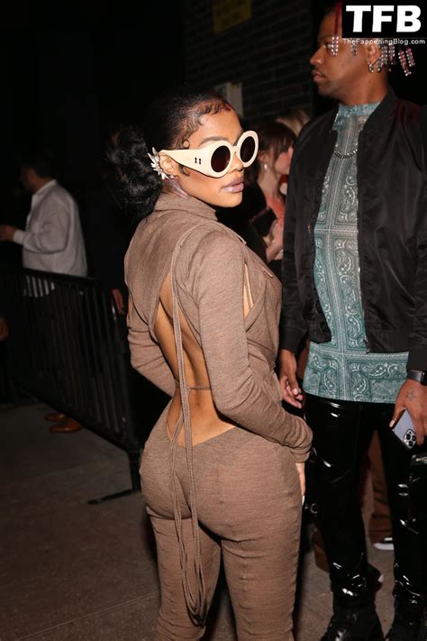 Teyana Taylor Flashes Her Nude Boobs As She Arrives At The Met Gala Boom Boom Room Afterparty 8