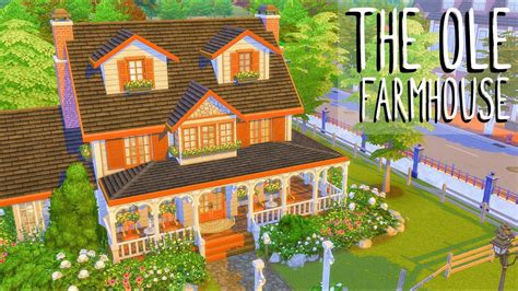 The Ole Farmhouse 👨🏼‍🌾 Sims 4 Speed Build Youtube