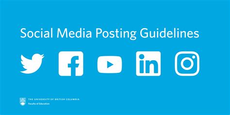 Social Media Guidelines Faculty Of Education