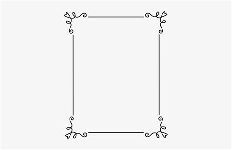 Black Elegant Borders Simple Frames And Borders Png Image