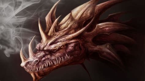Smoking Dragon Hd Wallpaper