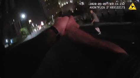 police bodycam shows lvmpd officers shooting sex offender running towards them with two knives