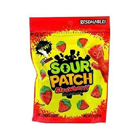 12 Packs Sour Patch Strawberry Soft And Chewy Candy Sour Then Sweet 10
