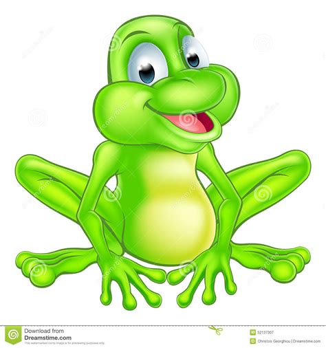 Cartoon Cute Frog Stock Vector Illustration Of Animals