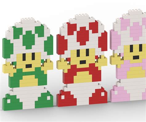 How To Make Toad From Super Mario With Lego Bricks 23