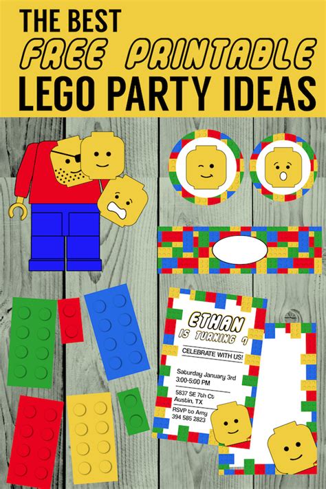 Lego Birthday Party Free Printables
