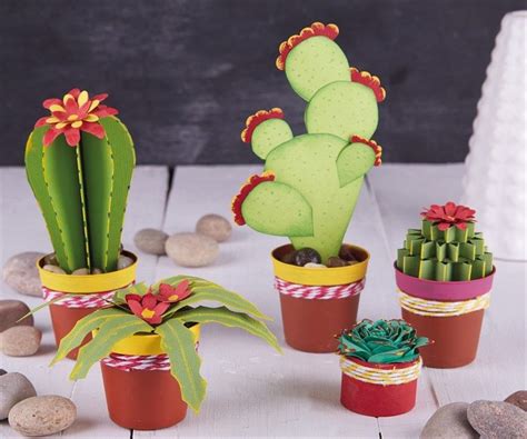 How To Make Paper Cacti Paper Cactus Crafts Paper