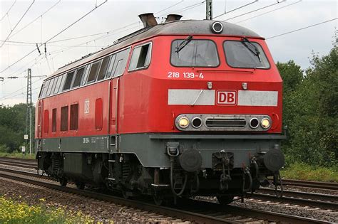 Db Germany Dbag Class 218 Number 218 139 4 Near Unkel In Rhineland Palatinate Deutsch