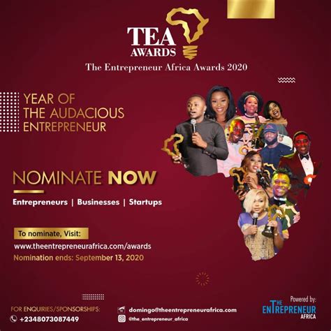 The Entrepreneur Africa Awards 2020 Calling For Nominations Msme Africa