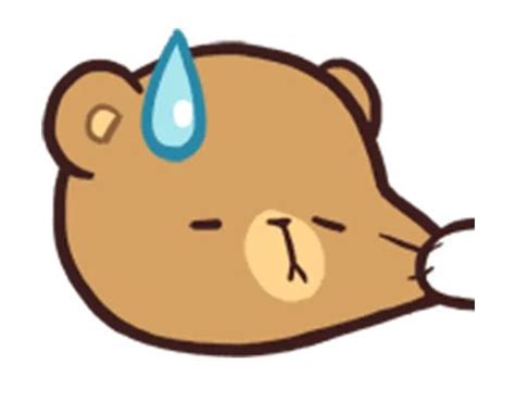 Milk And Mocha Emoji Nekosticker 咪哔咪哔 Milk And Mocha Cute Bear
