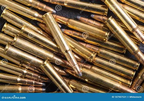 Gun Cartridge 8mm Caliber Stock Image Image Of Firearm 107907531