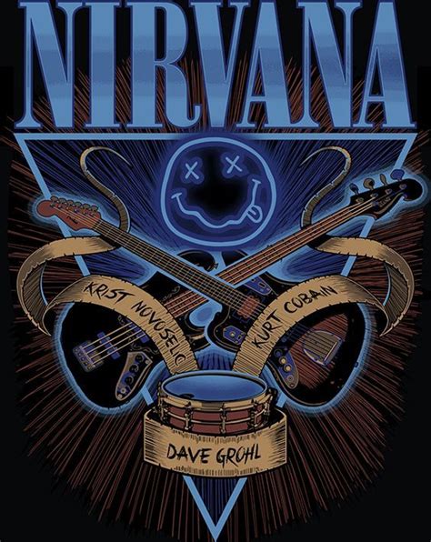 Nirvana Art Nirvana Art Rock Poster Art Rock Band Posters