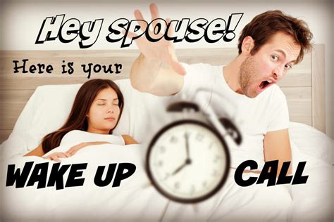 Hey Spouse Heres Your Wake Up Call Don Olund Helping Couples And