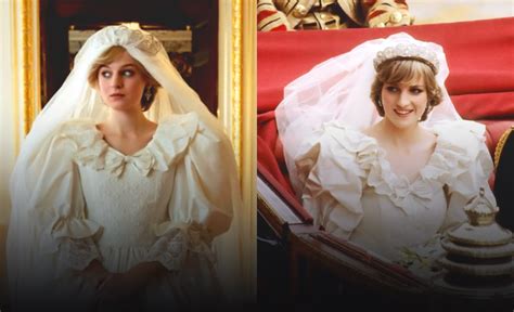 The Crown Tweets Glimpse Of Emma Corrin In Dianas Wedding Dress