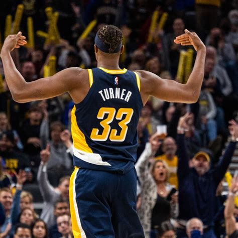Download Myles Turner Hyping With Pacers Fans Wallpaper