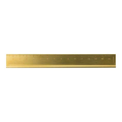 Midococa Travelers Company Brass Ruler 15cm Midoco Art And Office