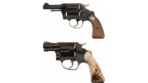 Two Snub Nose Double Action Revolvers Rock Island Auction