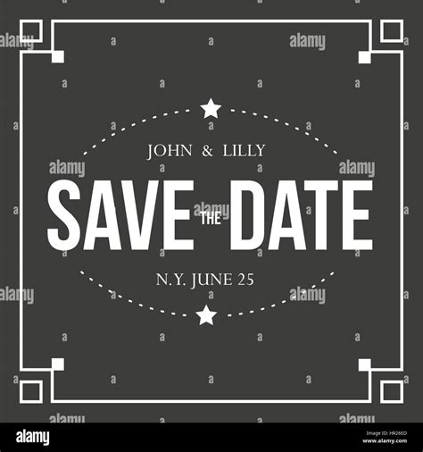 Save The Date Vintage Sign Stock Vector Image And Art Alamy