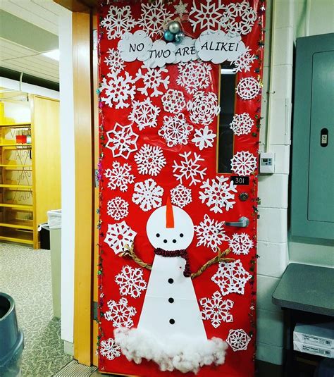 Our Christmas Door At Work We Better Win The Decorating Contest