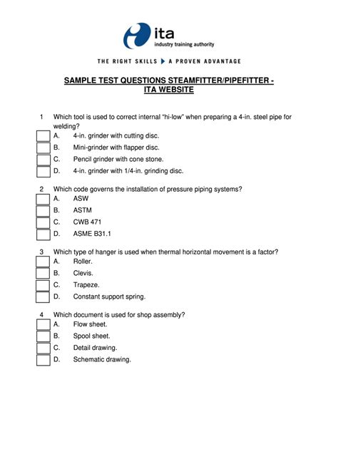 Study Guide For Pipefitters Aptitude Test