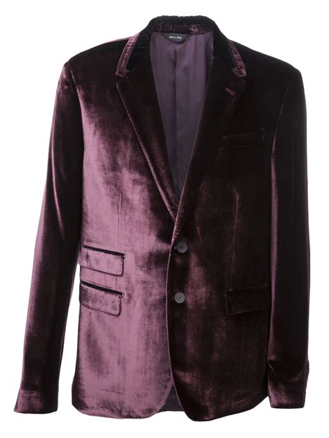 Paul Smith Gents Tailored Fit Velvet Blazer In Purple For Men Lyst
