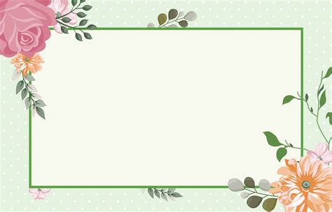 Green Flower Background With Green Border 1874111 Vector Art At Vecteezy