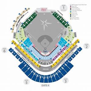 Tropicana Field Seating Map Tampa Bay Rays Tampa Bay Rays Seating