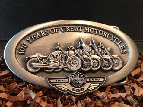 Harley Davidson 100th Anniversary Belt Buckle With Images Harley