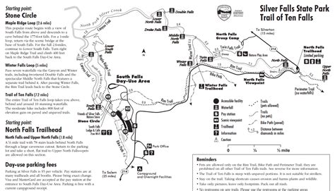 Silver Falls State Park Trail Map