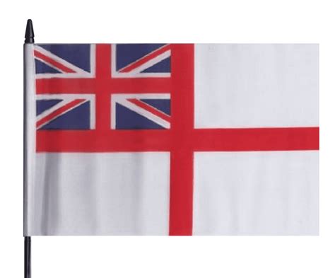 Royal Navy White Ensign Medium Hand Flag