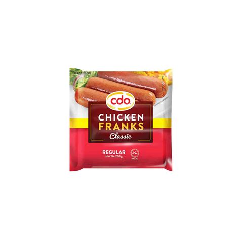 Cdo Chicken Franks Classic Regular 250g