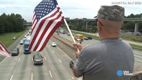 Marine Killed In Chattanooga Gets Patriotic Welcome Home
