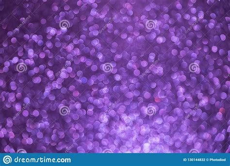 Purple Glitter Vintage Lights Background Blurred Christmas Abstract