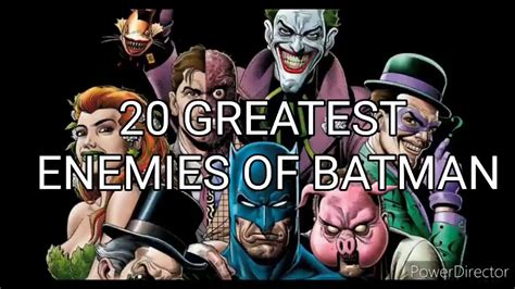 20 Greatest Enemies Of Batman Youtube