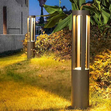 Commercial Round Bollard Lights Grnled