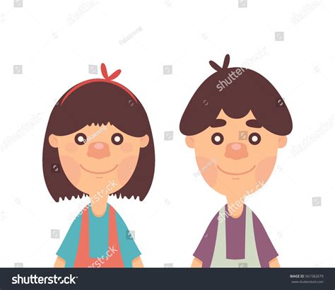 Half Body Aunt Uncle Stock Vector Royalty Free 561582679 Shutterstock
