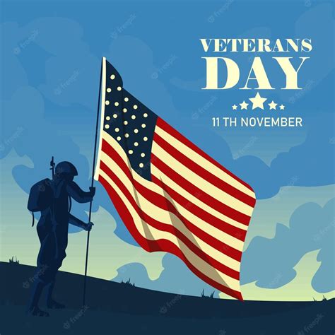 Premium Vector Veterans Day Poster
