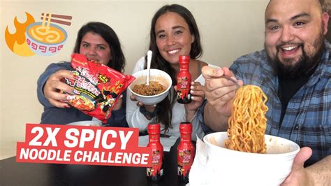 2x Spicy Noodle Challenge 🥵 Youtube
