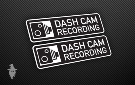X2 Original Dash Cam Recording Stickers Window Warning Decal Car Lorry Ebay