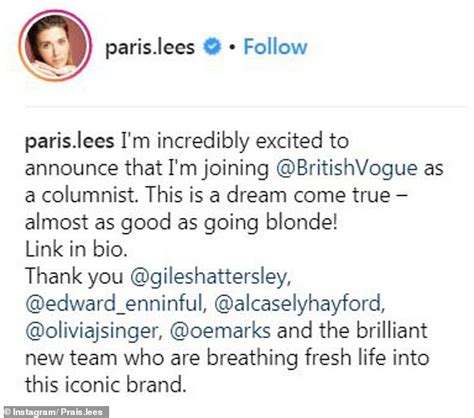 Paris Lees Praised By Fans After Becoming Vogue S First Transgender