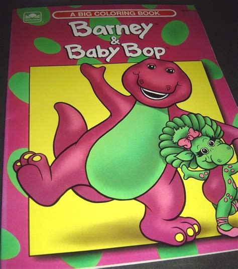 Barney And Baby Bop Golden Books 1993 Lyons Coloring Book New Ebay