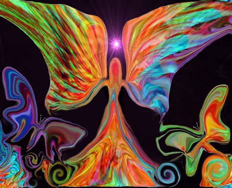 Butterfly Angel Print Reiki Healing Energy Art Angels Love