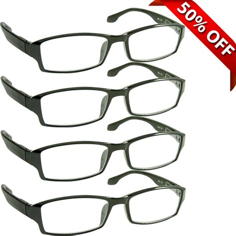 Reading Glasses 0 75 Best 4 Pack Of Readers For Men And Women 180 Day Guarantee Walmart