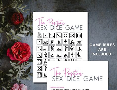 Positions Sexy Dice Game Printable Sex Dice Etsy
