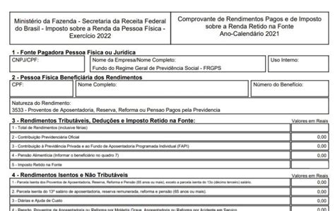 Total Imagem Informe De Rendimentos Fundo Do Regime Geral De Previdencia Social Br